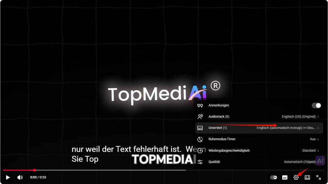 YouTube Video Untertitel auf Deutsch übersetzen