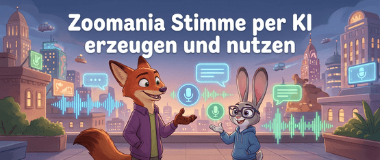 Zoomania Stimme per KI erzeugen – Lass Judy & Nick deine Inhalte sprechen