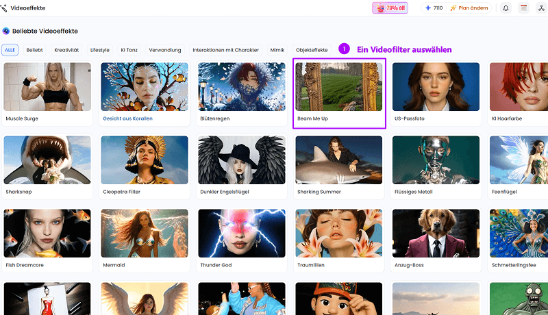 KI-Video-Effekte nutzen