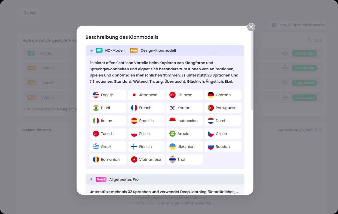 KI eigene Stimme klonen