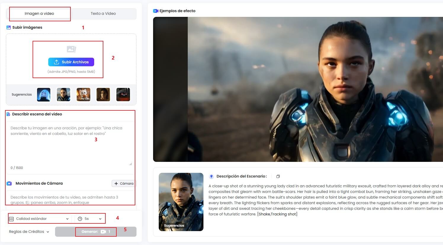pasos sobre como animar una imagen en Topmediai 