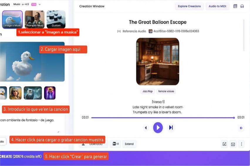 Topmediai pasos para iamgen a musica