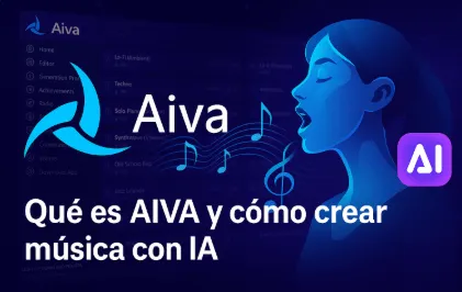 Qué es AIVA y cómo crear música con IA (Guía + alternativa 2025 )