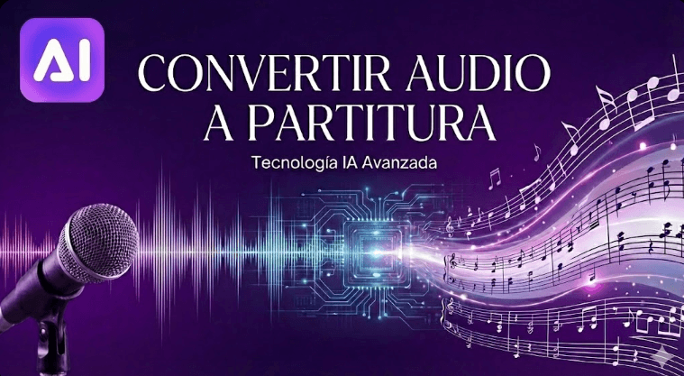 Convertir audio a partituras con IA