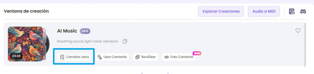 topmediai pasos para cambiar letras de una canción