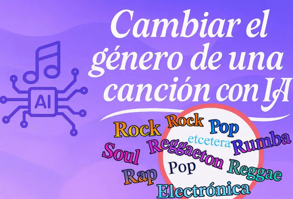 Cambiar el género de una canción con IA: transforma tu música fácilmente