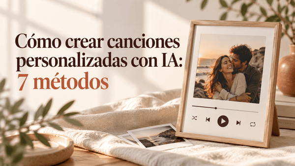 Formas de crear y regalar una canción personalizada con historias, letras, audios y una voz propia