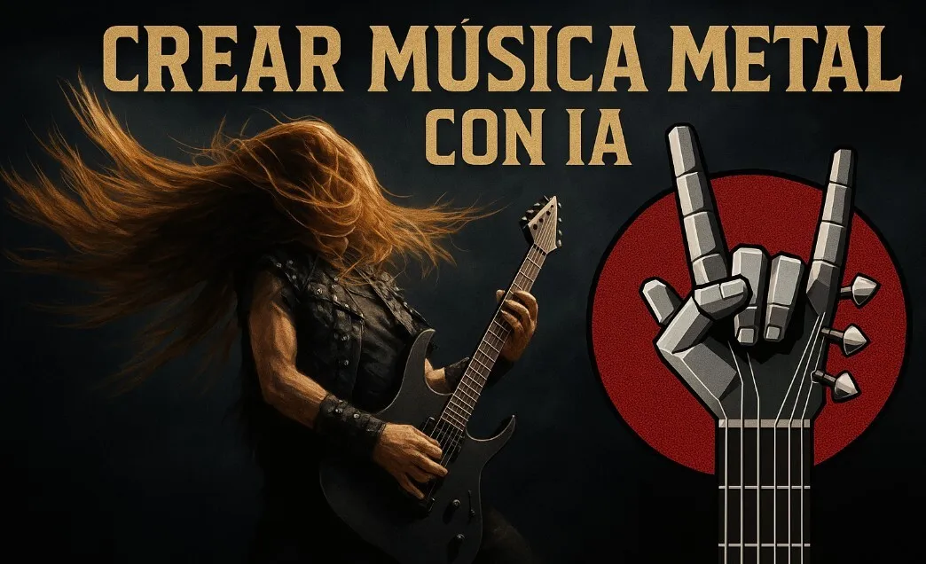 Crea música metal con IA: riffs, voces y distorsión en segundos