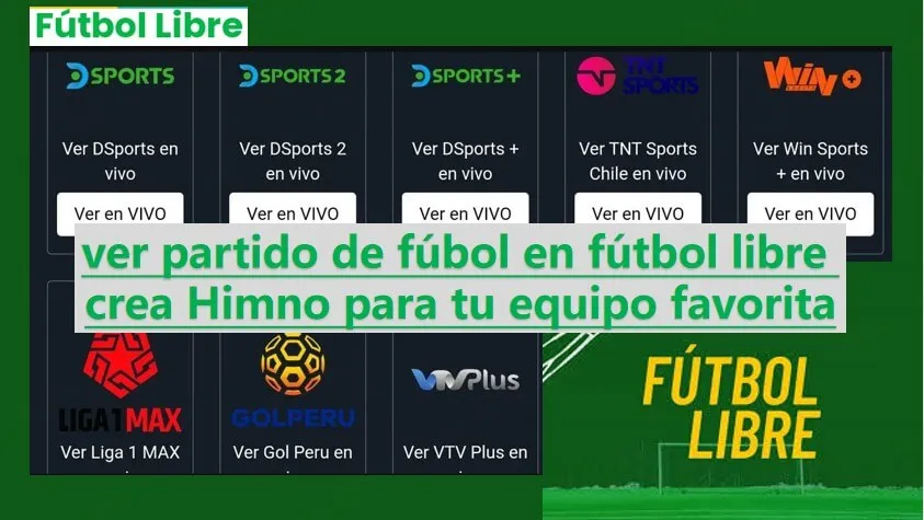 Fútbol Libre y Himno con IA para tu equipo | ¡Vive el Fútbol como NUNCA!