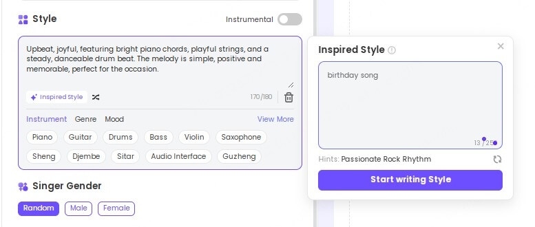  Elige el estilo musical que prefieras para tu canción cumpleaños personalizada