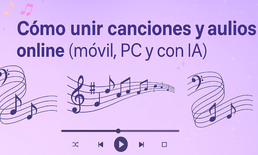 unir audios online