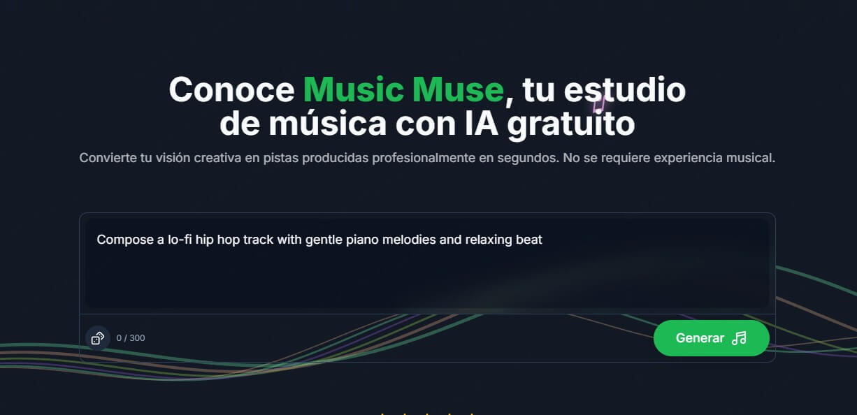 Music Muse para hacer musica con IA