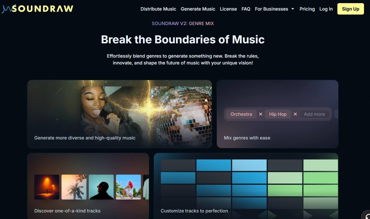 Soundraw – Canciones generadas según estado de ánimo
