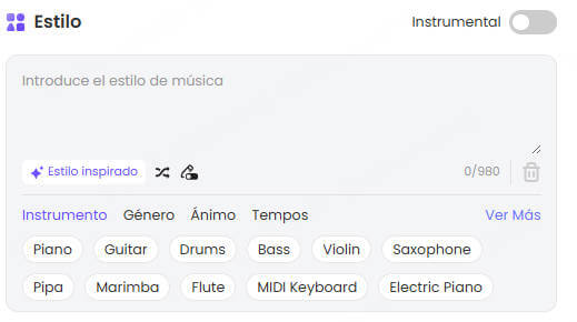 topmediai estilo de letras a musica 