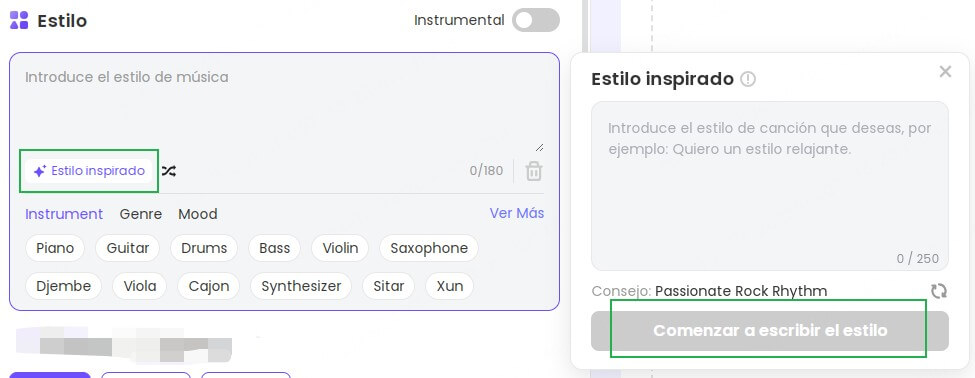 topmediai Letras inspiradas