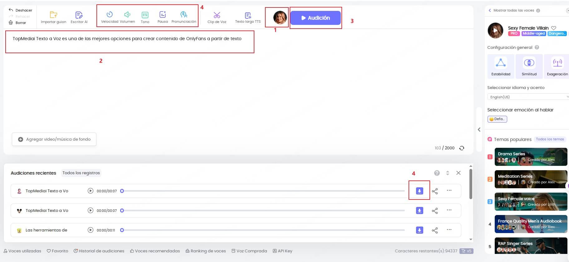 topmediai nsfw IA Voz
