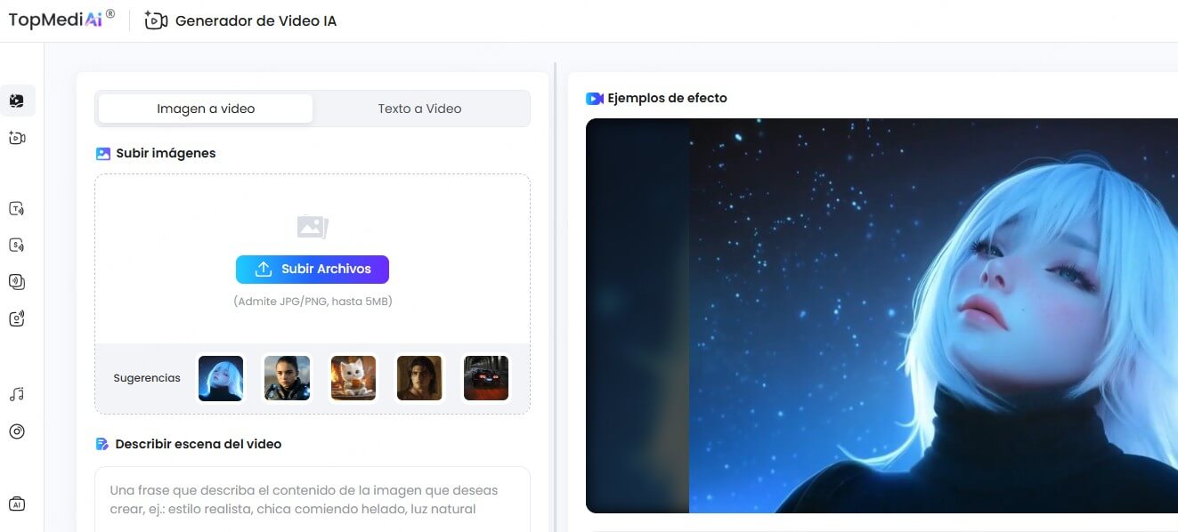 TopMediai para hacer tareas con IA sobre presentación