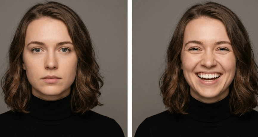 hacer sonreír en una foto