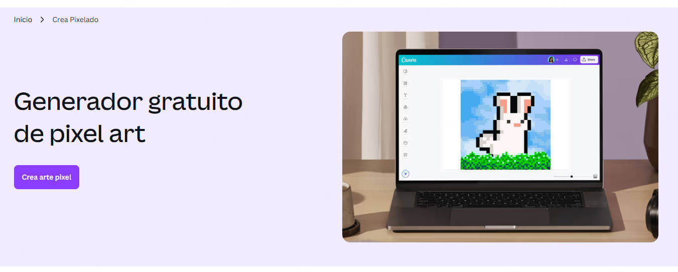 Canva - Convertir fotos a estilo Pixel Art fácilmente