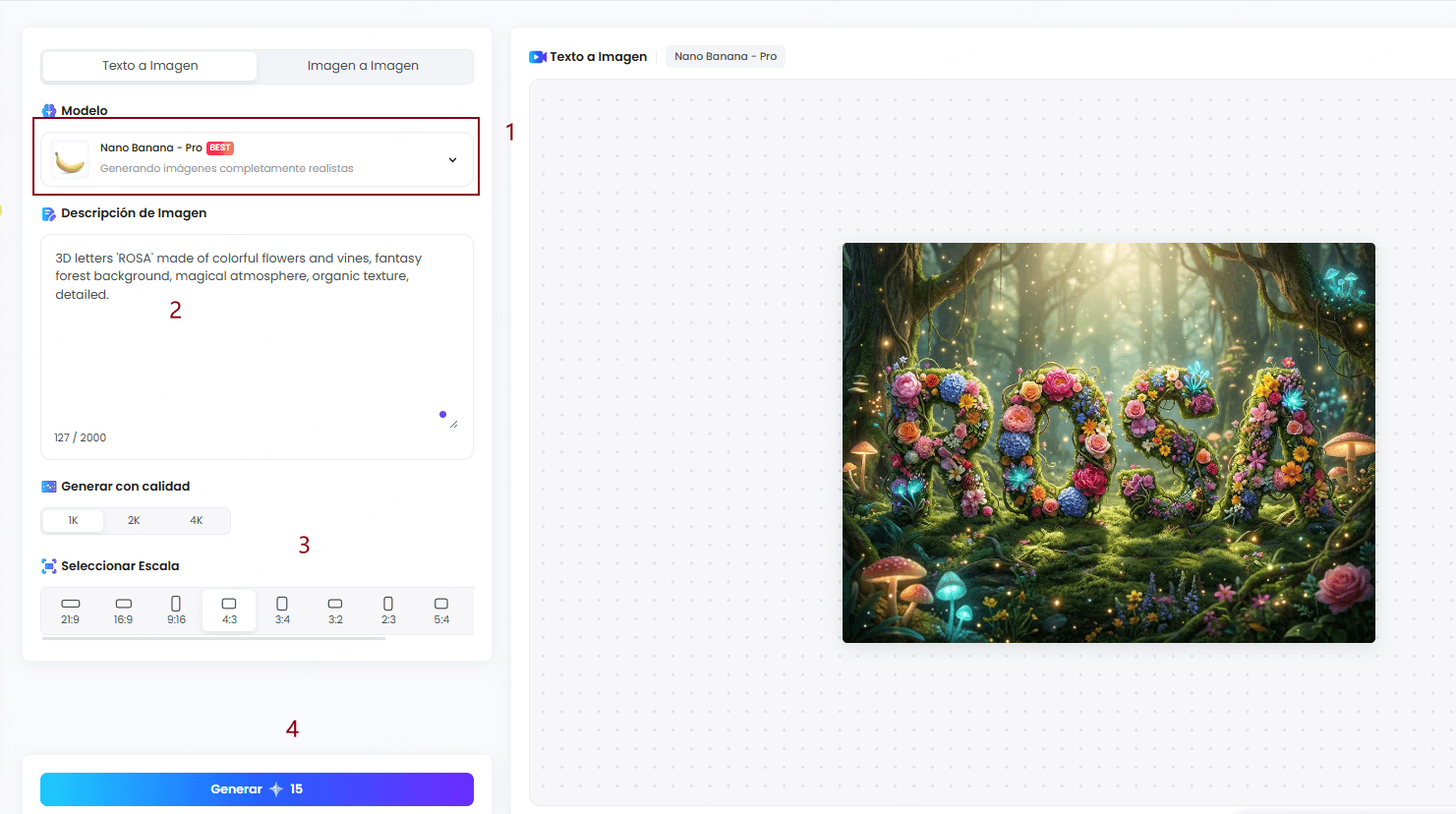  Pasos para crear nombre en 3d con artificial inteligencial en TopMediai