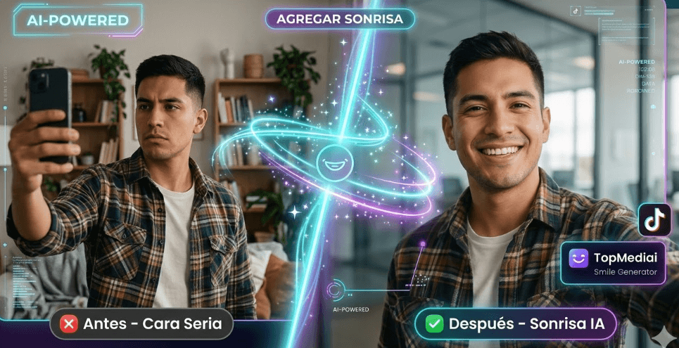 poner una sonrisa en una foto online ia
