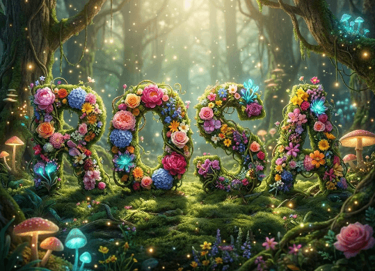  Estilo Naturaleza para crear nombre en 3d con artificial inteligencial en TopMediai