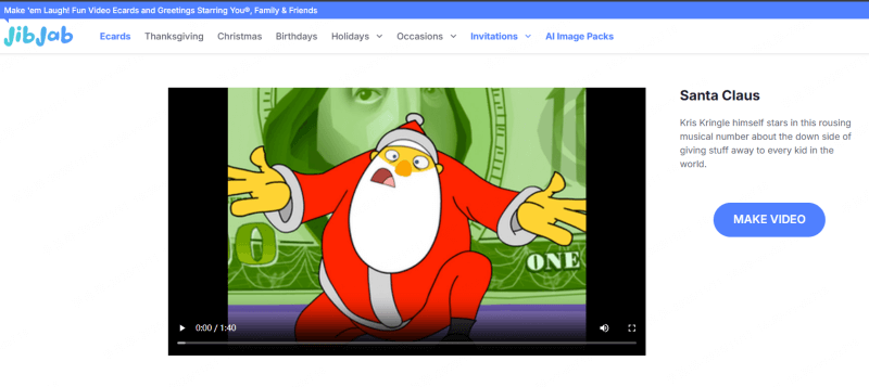 JibJab - videos divertidos de Papá Noel para niños