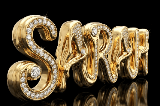 Estilo Lujo Dorado para crear nombre en 3d con artificial inteligencial en TopMediai