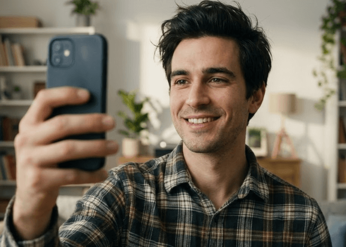 selfie casera antes de ia