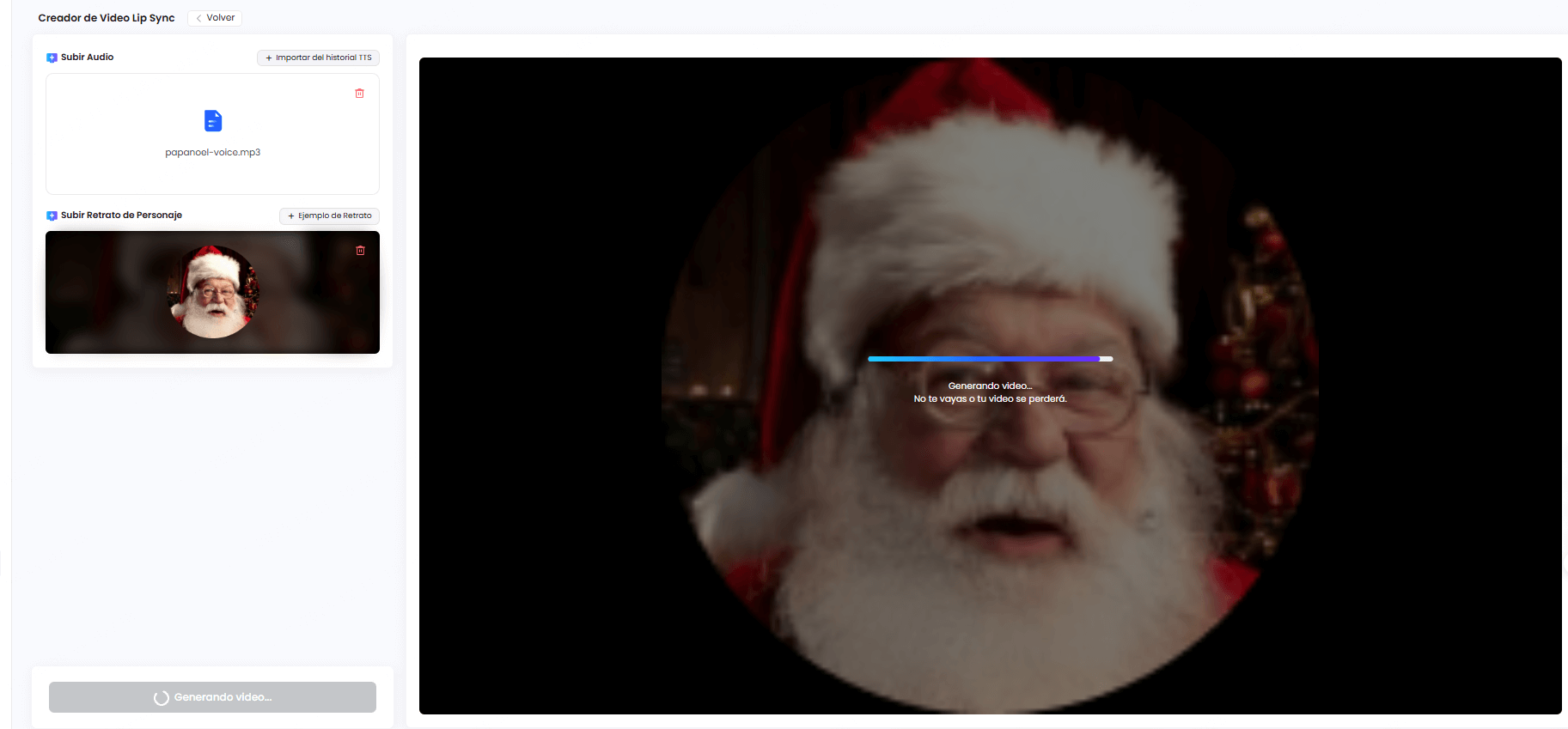 Lip Sync Navidad Tarjetas WhatsApp