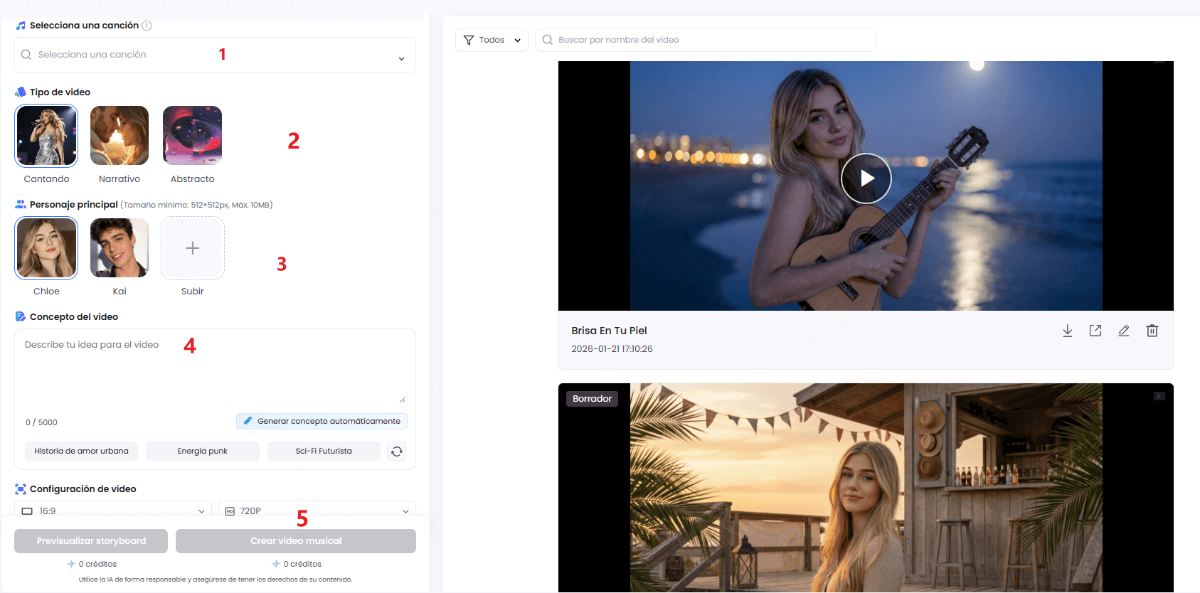 Generando video musical de Carnaval con IA