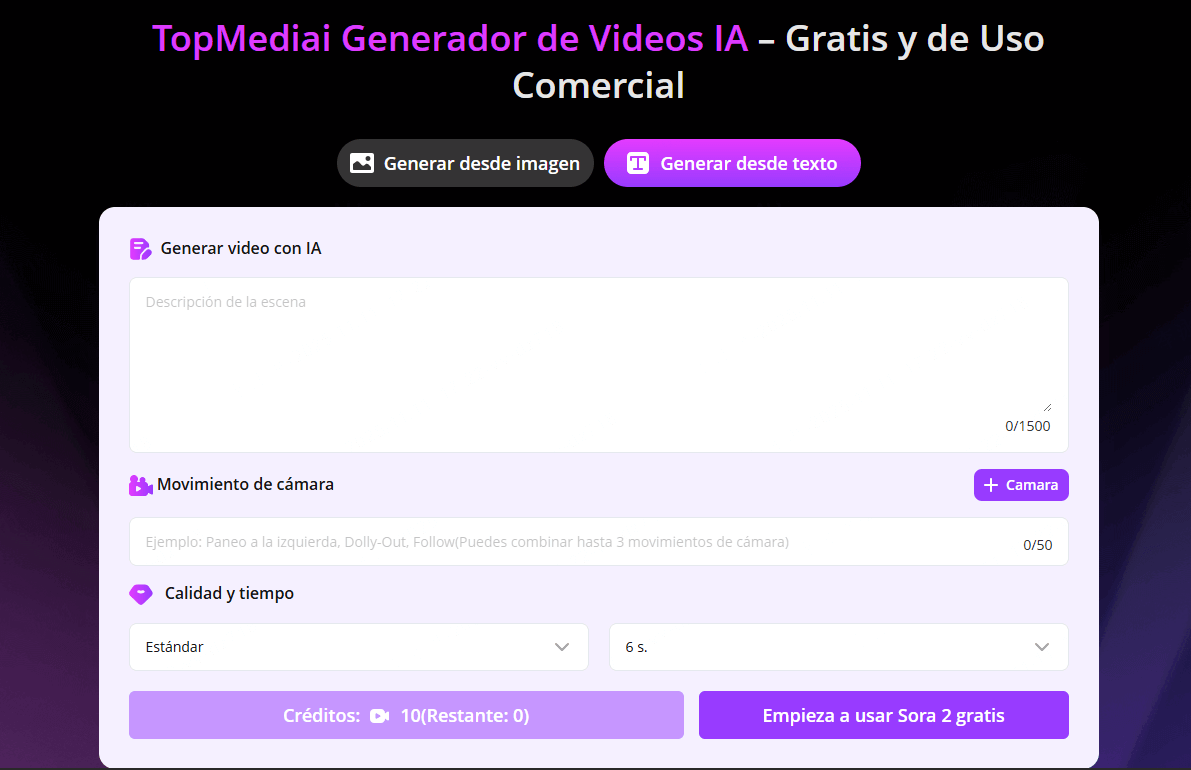 Crear video de Papá Noel con IA en TopMediai