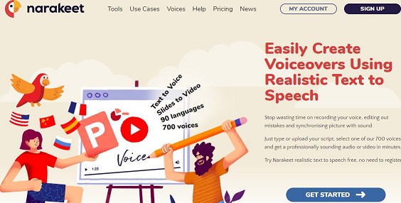 Narakeet – Voz de bebé online sin descargar