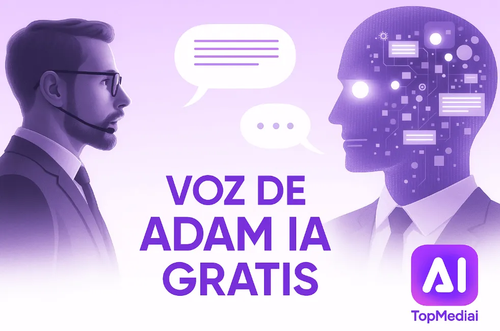 Genera voz realista con Adam AI Voice gratis en TopMediai