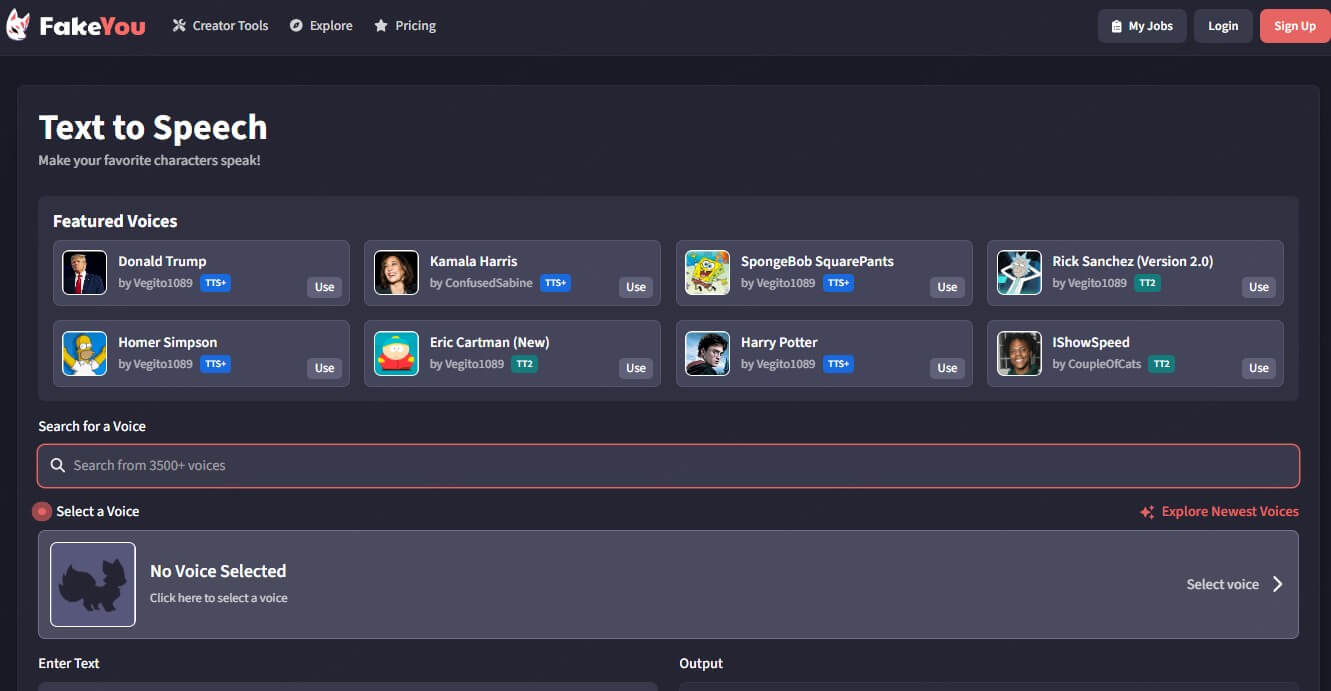 FakeYou: plataforma alternativa de Loquendo