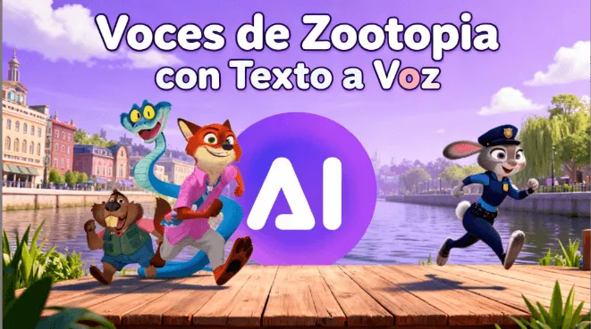 Voces de Zootopia con Texto a Voz (TTS): Cómo crear voces estilo Judy y Nick fácilmente <span style='font-size:40px;'>🐰</span> <span style='font-size:40px;'>🦊</span>