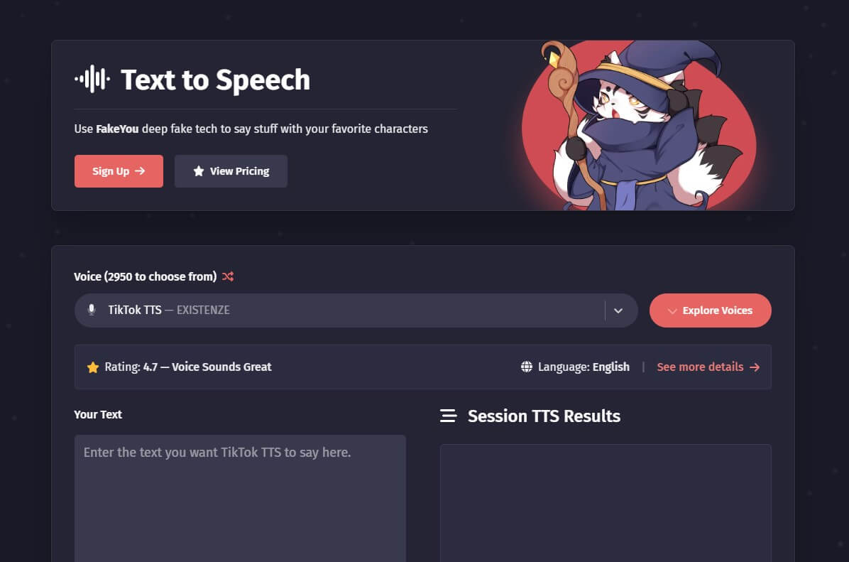 fakeyou: Voz de Hatsune Miku online