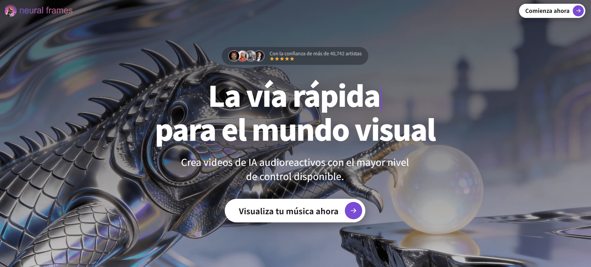 Neural Frames visualizador de música y generador de videos musicales con IA