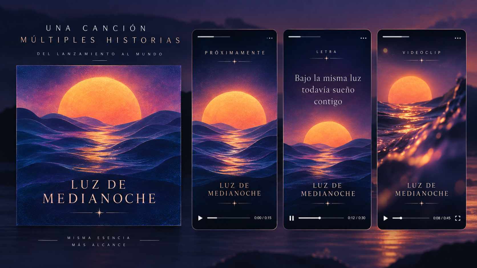 Imagen vertical para promocionar una canción en Reels, Shorts y TikTok