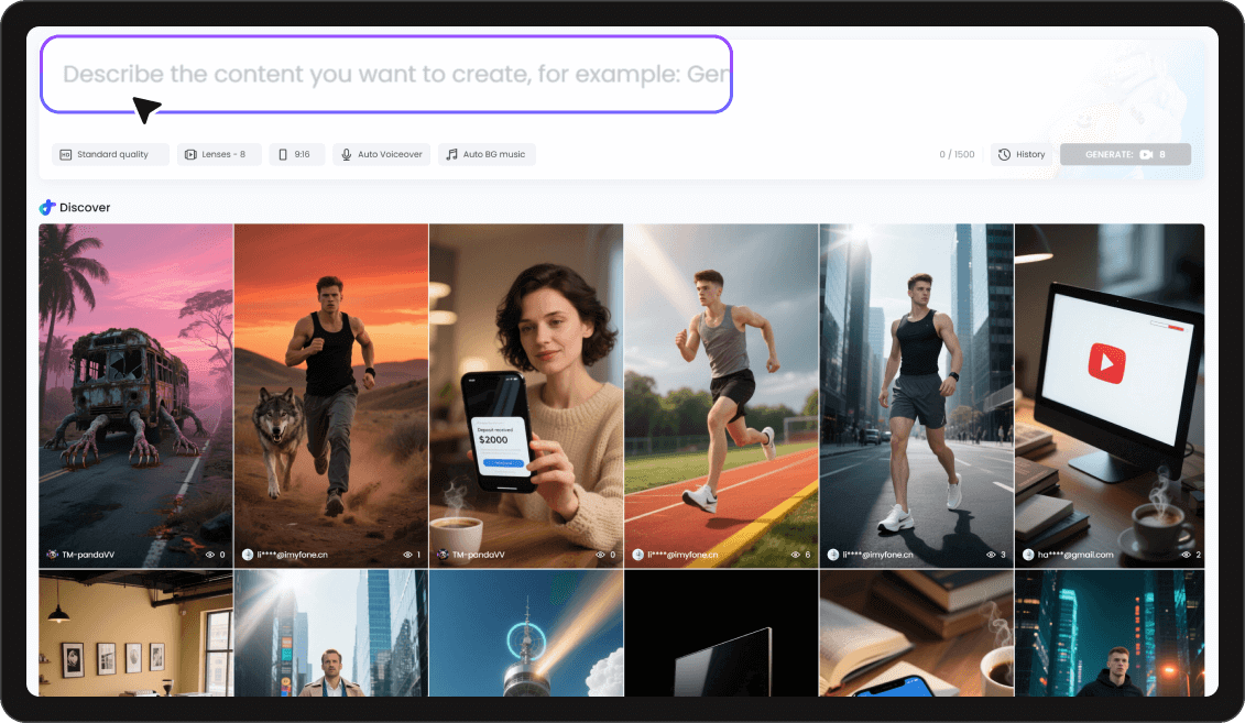 Paso 1 del Generador de Videos Cortos