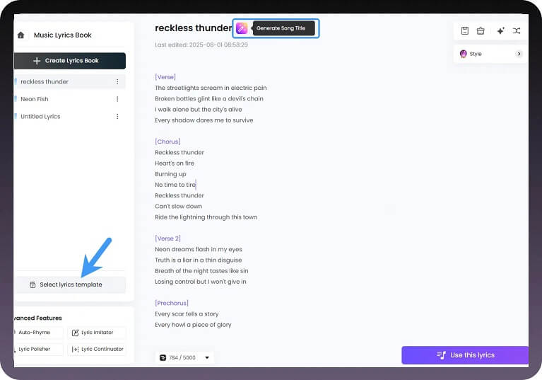 Introduce o genera letras