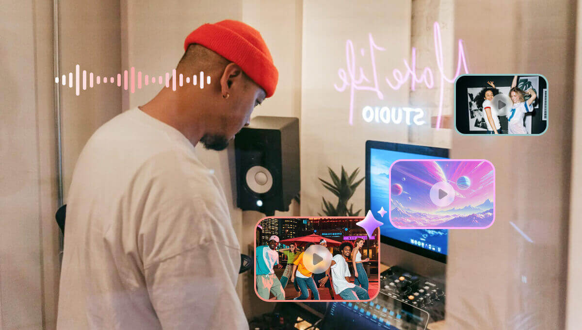 Crea videos musicales automáticamente