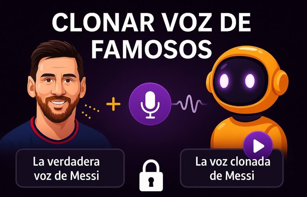 Clonar voz de famosos con IA