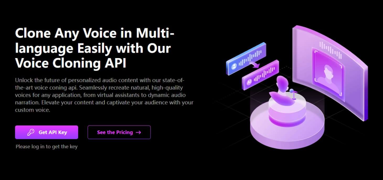 Connectez-vous à TopMediai pour obtenir la clé API