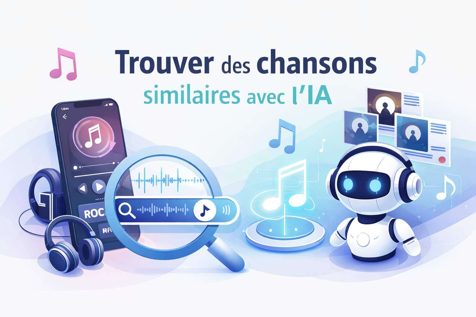 Trouvez des chansons similaires avec l'IA, créez des playlists selon vos goûts musicaux
