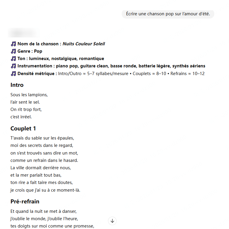 étapes de créer une chanson avec ChatGPT Song Maker