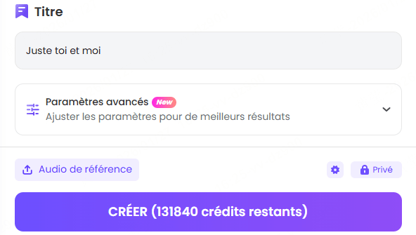 Création de chanson