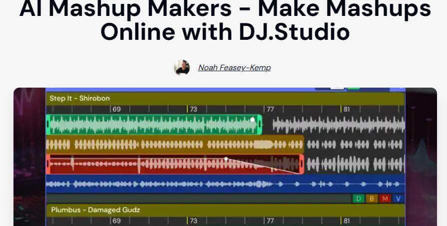 dj studio, outil de mashup IA