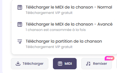 Télécharger une chanson en MIDI sur TopMediai