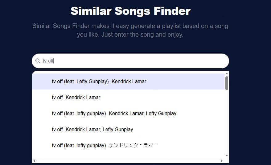 sélectionner la chanson